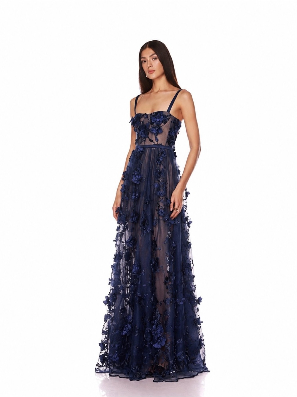BRONX & BANCO Anastasia Navy Maxi Dress AUS 10/ us 6/M - Picture 2 of 13